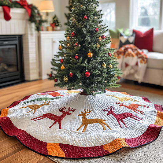 Reindeer DAI040924150 Quilted Tree Skirt