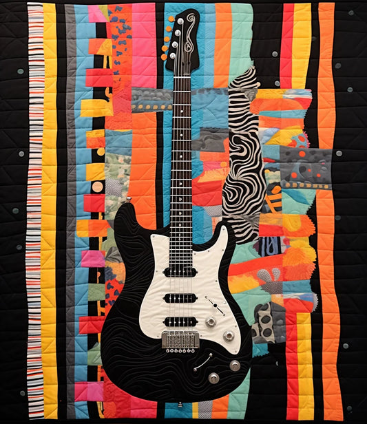 Guitar TAI07122304 Quilt Blanket