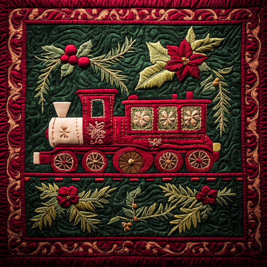 Christmas Train DAI141124551 Quilt Blanket