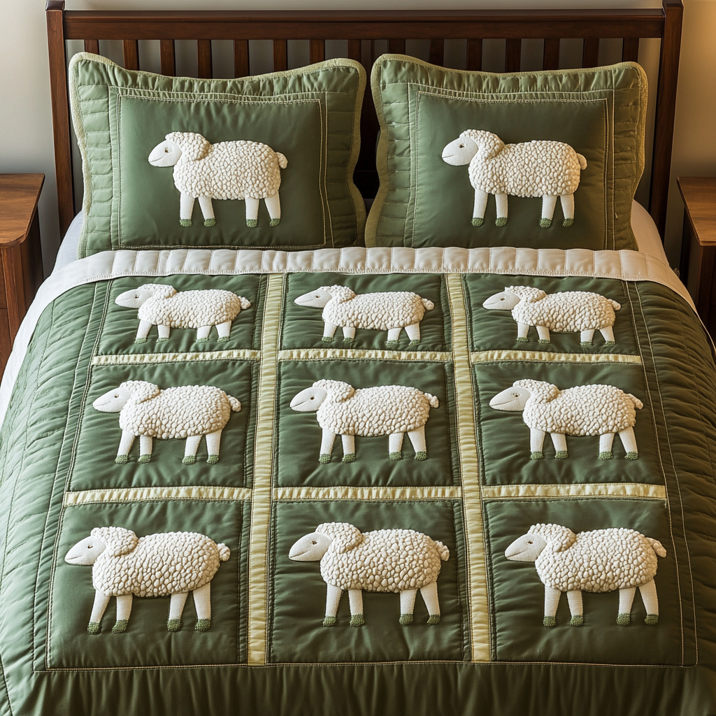 Sheep TAI111124072 Quilt Bedding Set