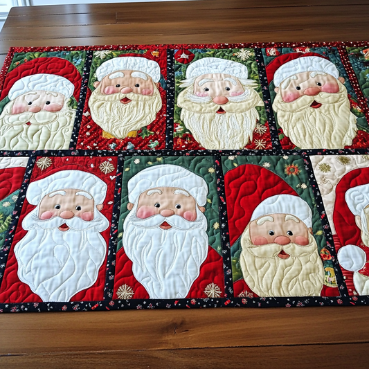 Christmas Santa TAI040924354 Quilted Table Runner