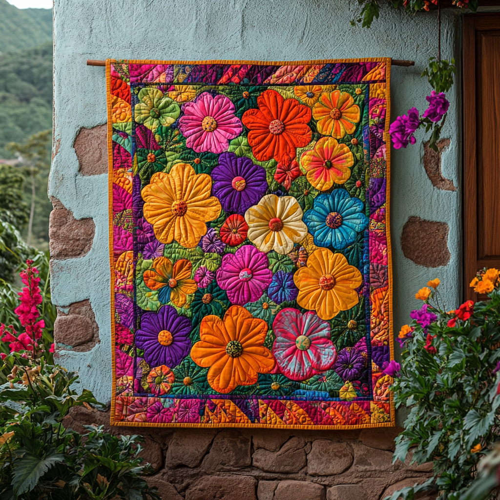 Flower DAI181124069 Quilt Blanket