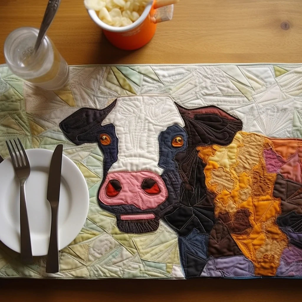 Cow TAI260224081 Quilted Placemats