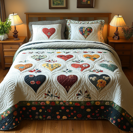 Heart DAI040924001 Quilt Bedding Set