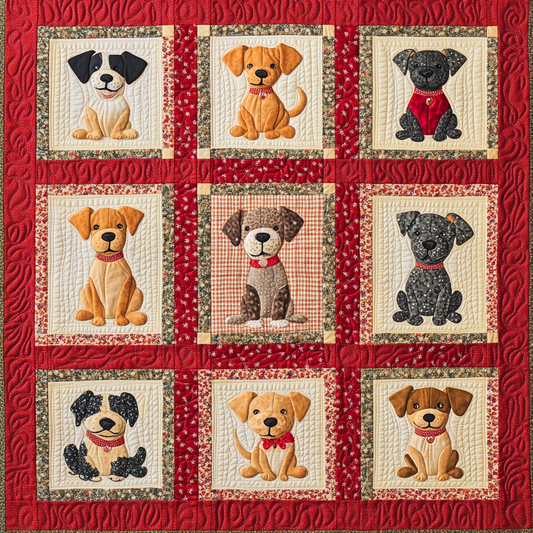 Dogs DAI190824177 Quilt Blanket