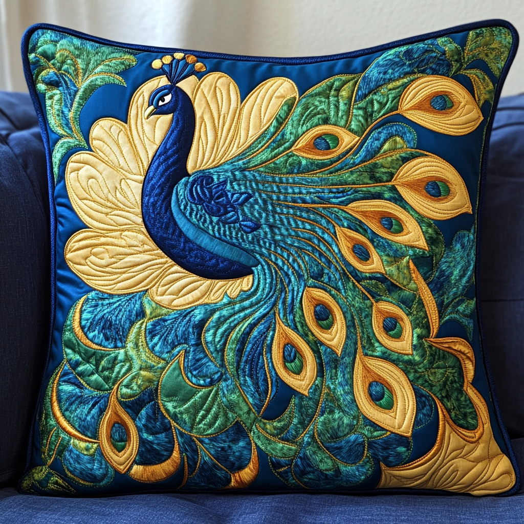 Peacock DAI301224199 Quilted Pillow Case