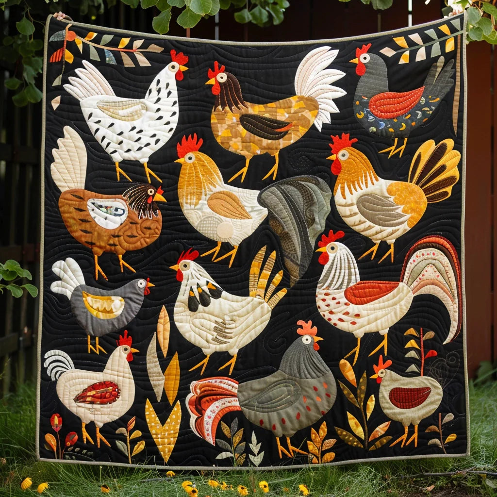 Chicken TAI080324009 Quilt Blanket