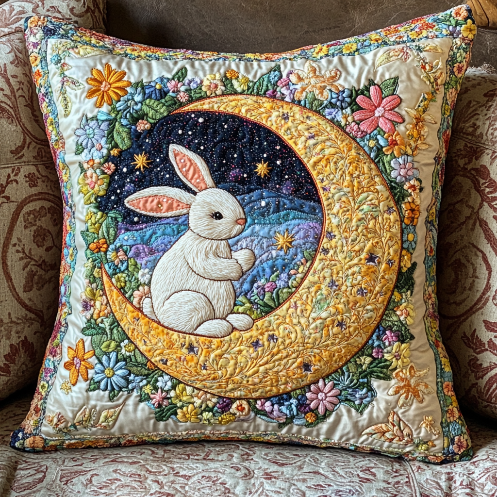 Celestial Bunny DAI301224204 Quilted Pillow Case