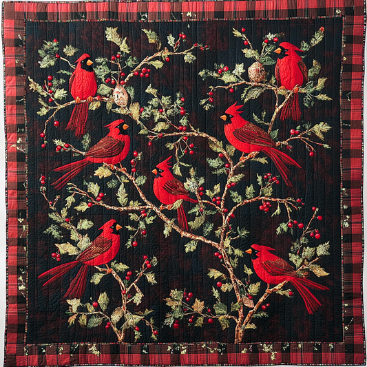 Christmas Cardinal TAI091024085 Quilt Blanket