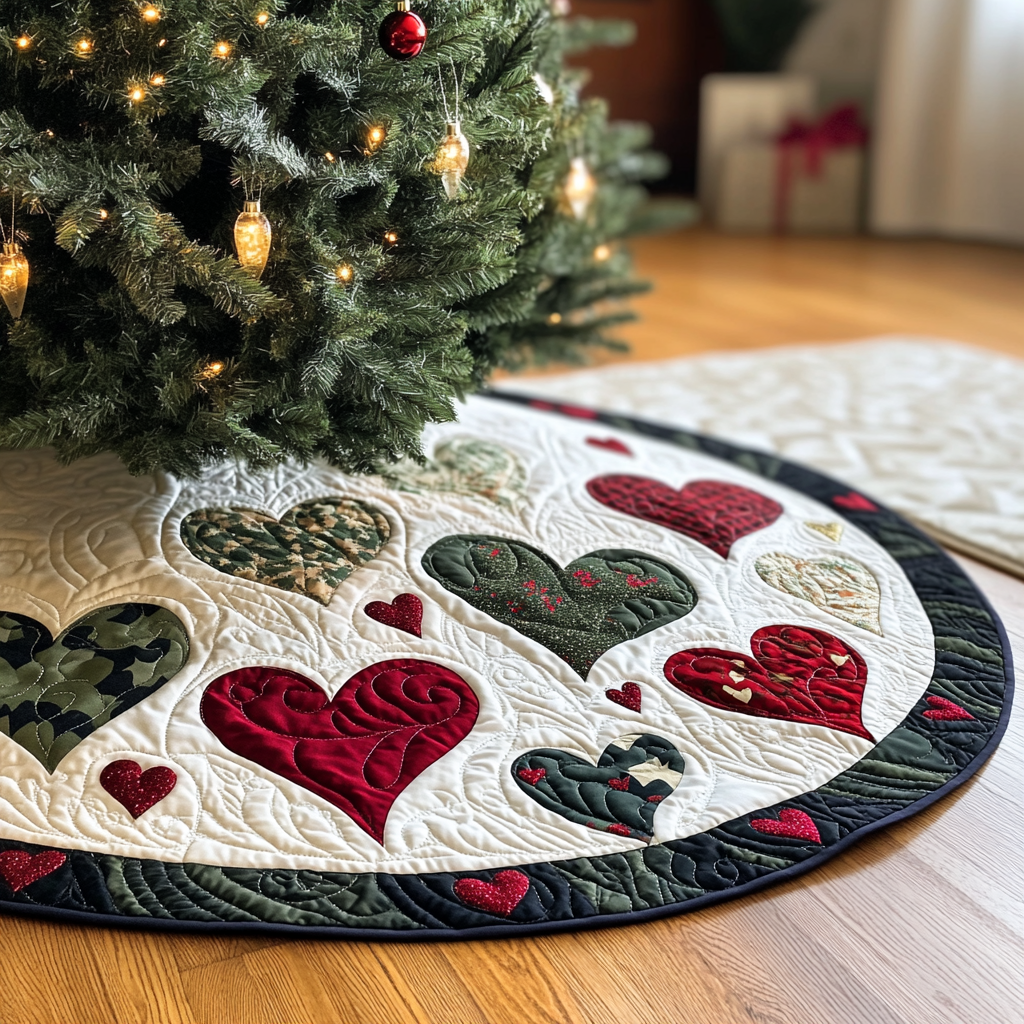 Heart DAI230924047 Quilted Tree Skirt