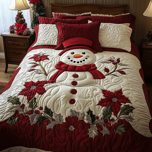 Christmas Snowman TAI141124040 Quilt Bedding Set