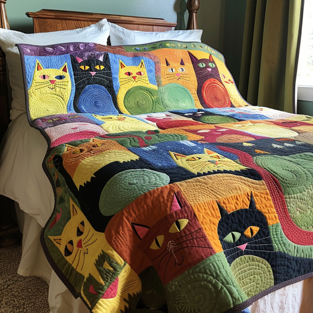 Cat TAI041024483 Quilt Blanket