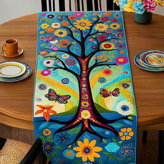 Hippie Tree Of Life DAI110225353 Quilted Table Runner