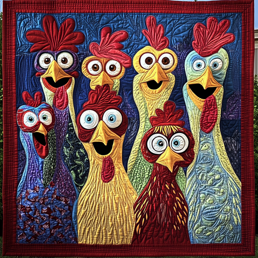 Chicken TAI141124478 Quilt Blanket