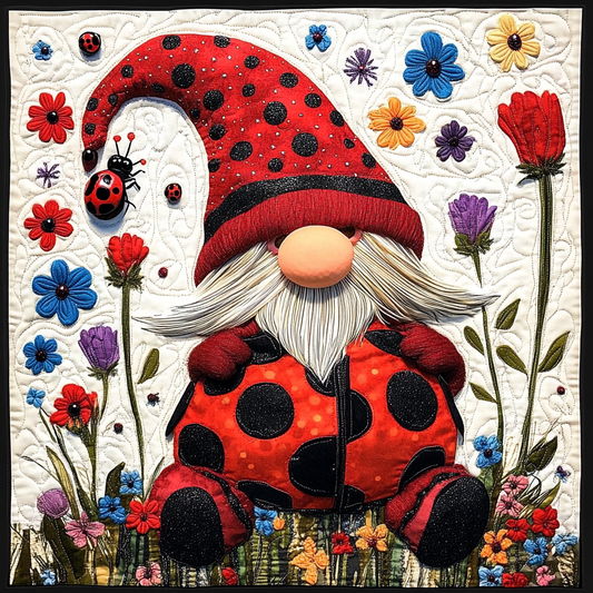 Ladybug Gnome DAI301224011 Quilt Blanket