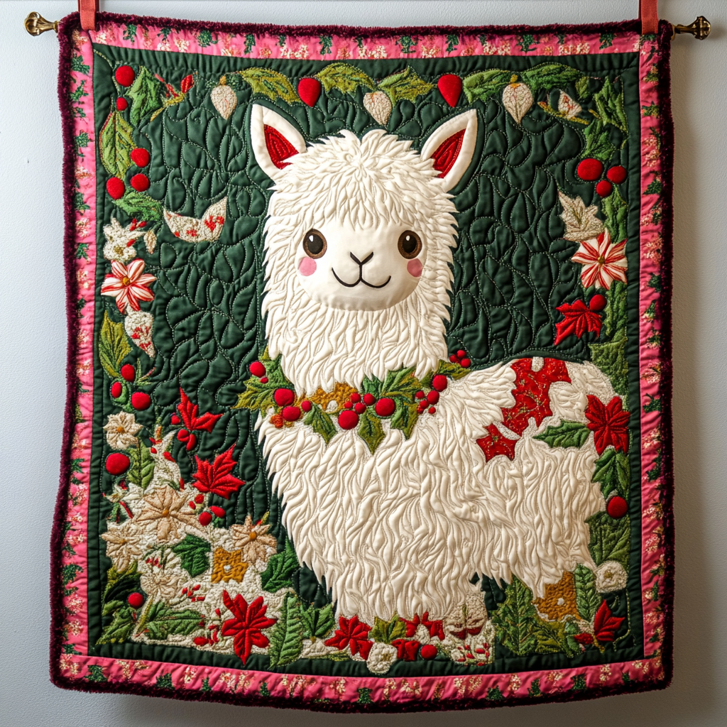 Christmas Alpaca DAI231124010 Quilt Blanket