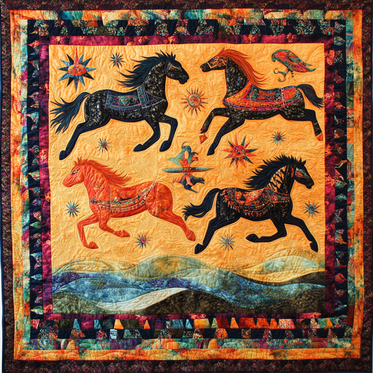 Native Horse DAI080824022 Quilt Blanket