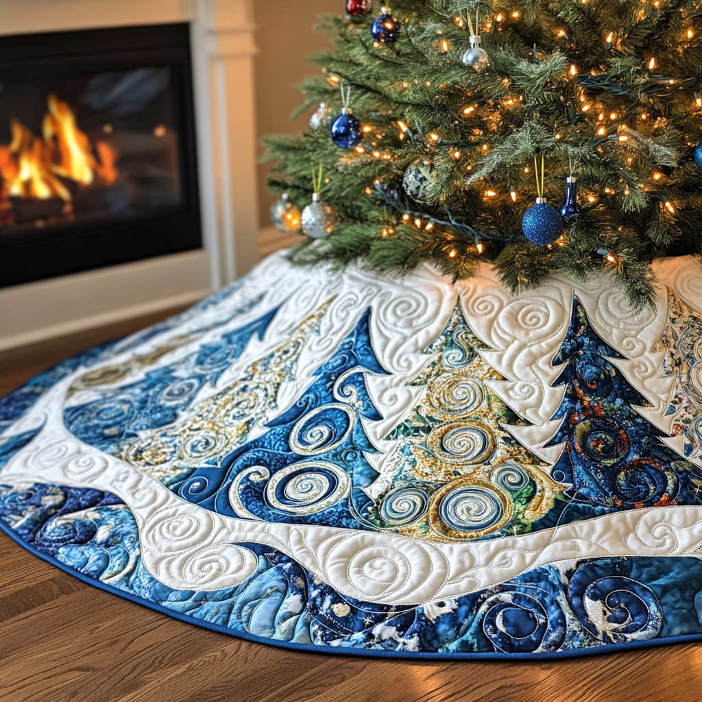 Christmas Tree TAI091024361 Quilted Tree Skirt