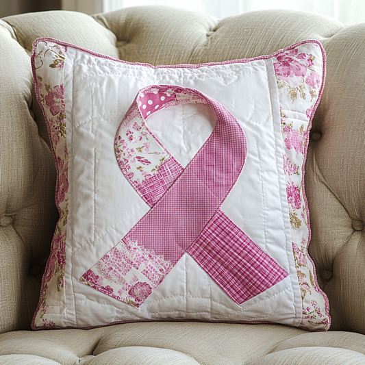 Breast Cancer Ribbon TAI101224284 Quilted Pillow Case