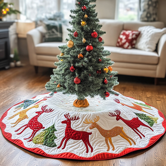 Reindeer DAI040924152 Quilted Tree Skirt