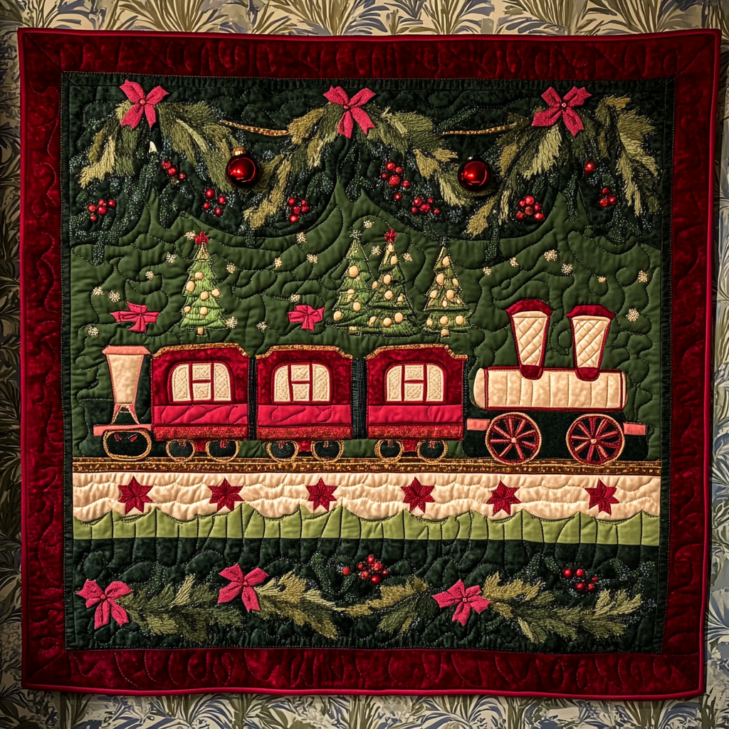 Christmas Train DAI141124557 Quilt Blanket