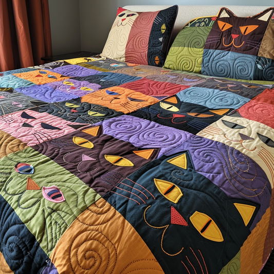 Cat TAI040724002 Quilt Bedding Set