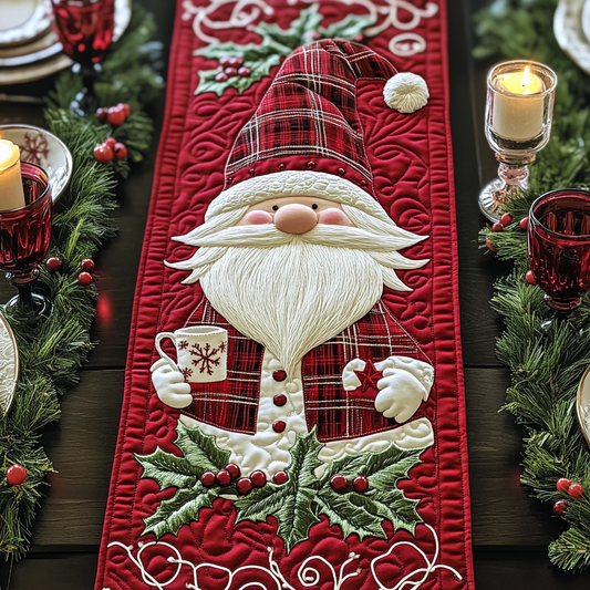 Christmas Gnome TAI141124262 Quilted Table Runner