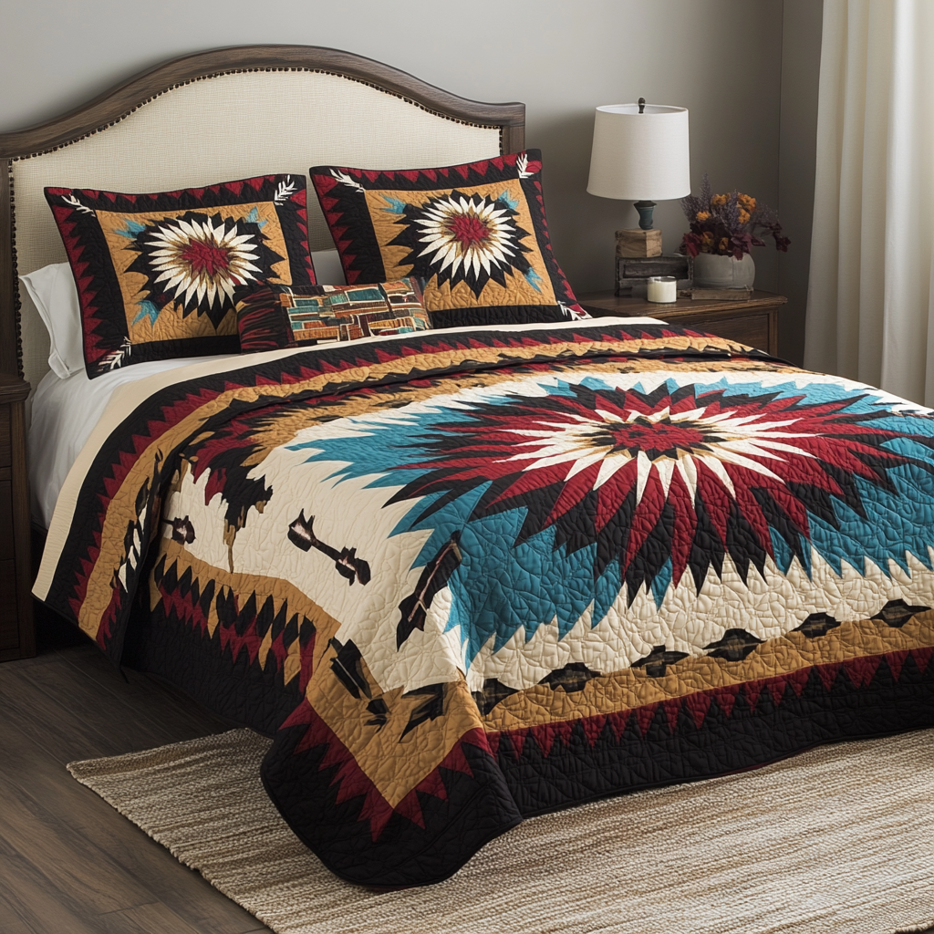 Native American TAI201124086 Quilt Bedding Set