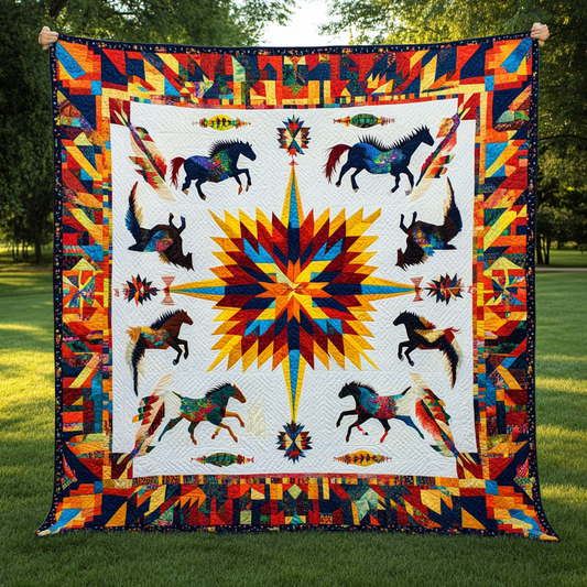 Native Horse TAI041024434 Quilt Blanket