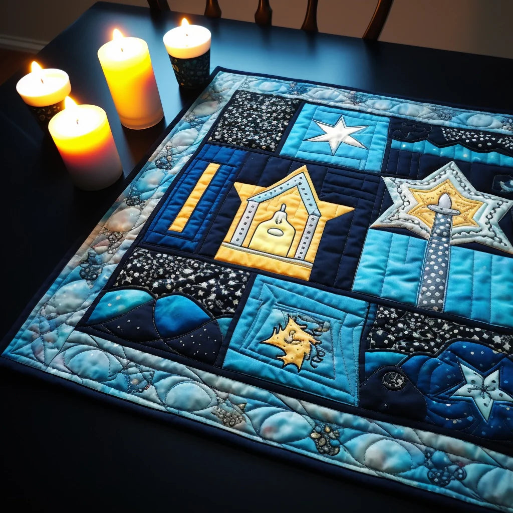 Jewish Hanukkah TAI040124358 Quilted Placemats