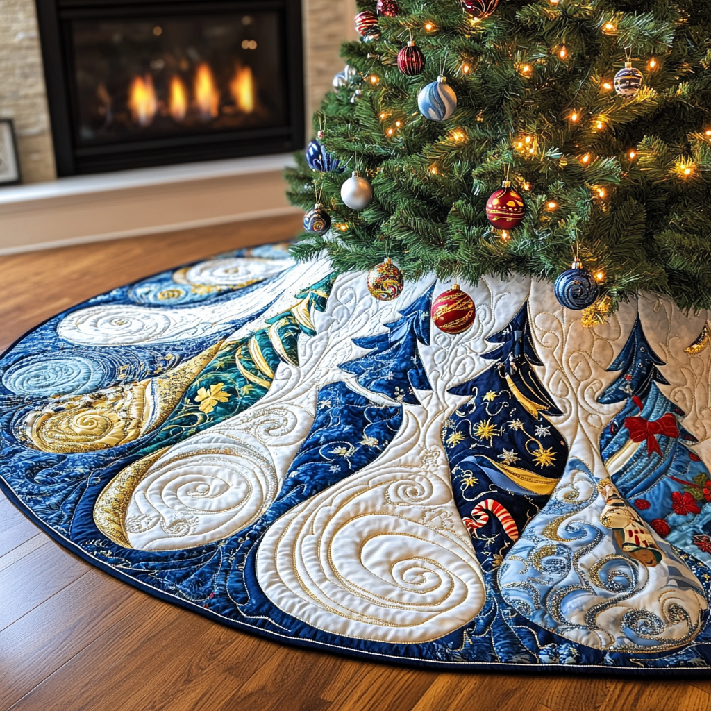 Christmas Tree TAI091024363 Quilted Tree Skirt