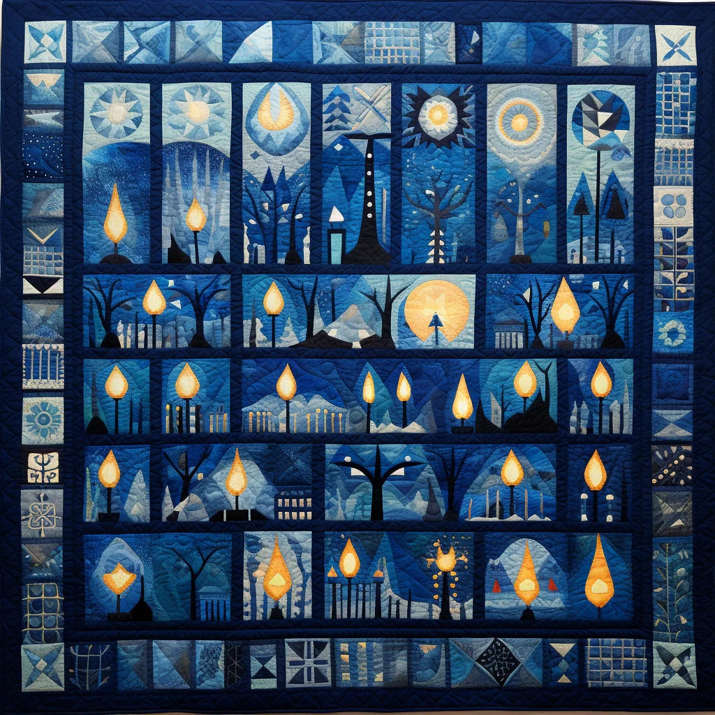 Jewish Hanukkah TAI28122373 Quilt Blanket