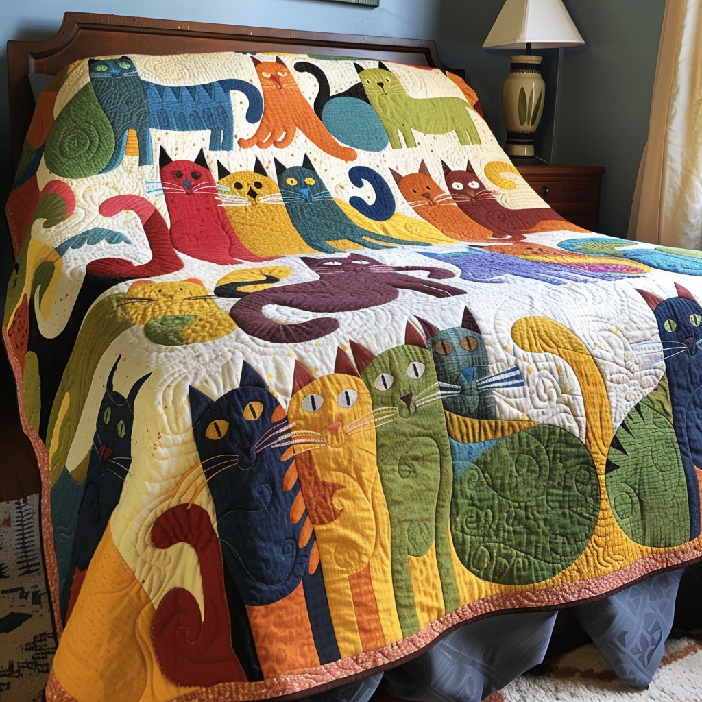 Cat TAI260924018 Quilt Blanket