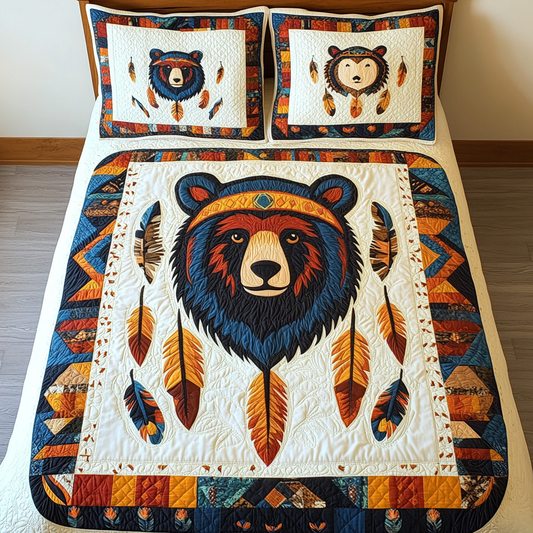 Native American Bear DAI241224282 Quilt Bedding Set