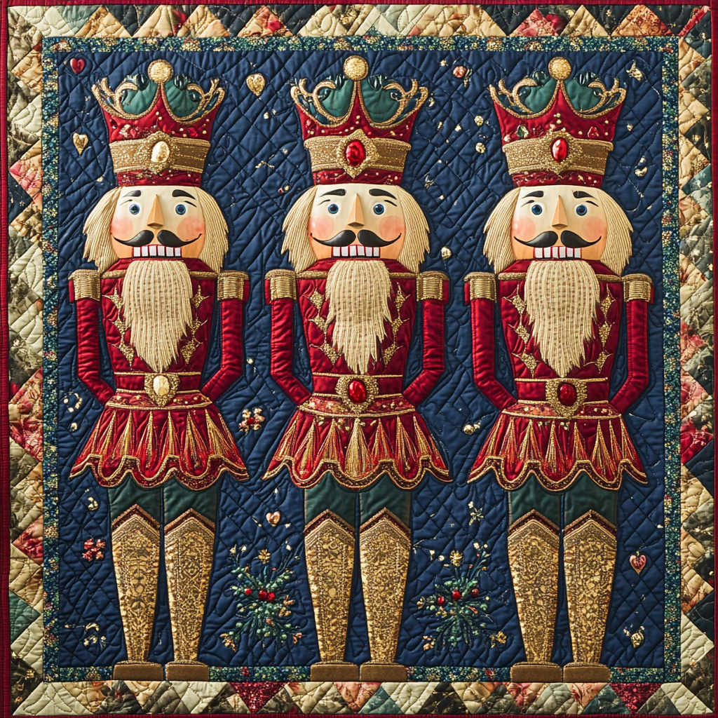 Christmas Nutcracker TAI101224554 Quilted Placemats