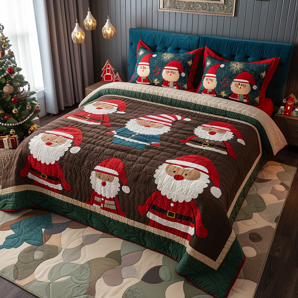 Christmas Santa TAI010824046 Quilt Bedding Set