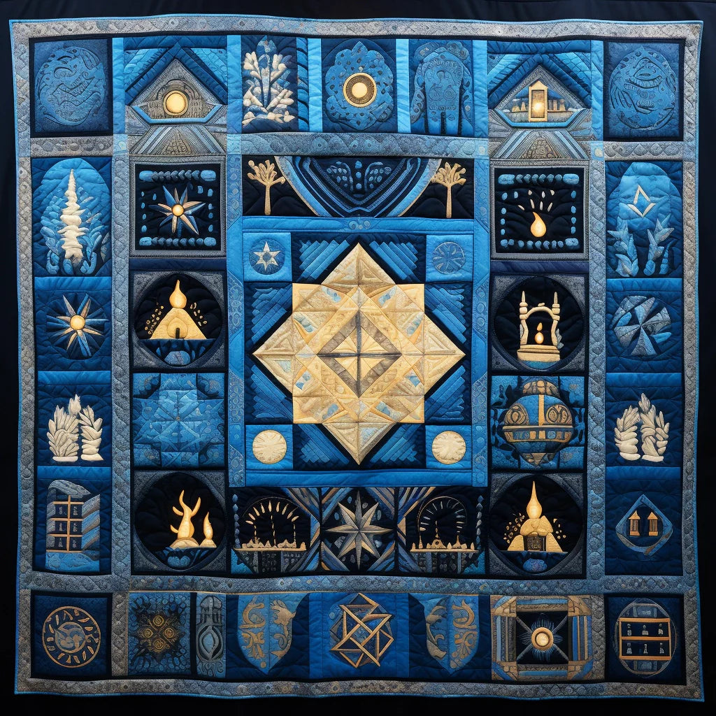 Jewish Hanukkah TAI28122390 Quilt Blanket