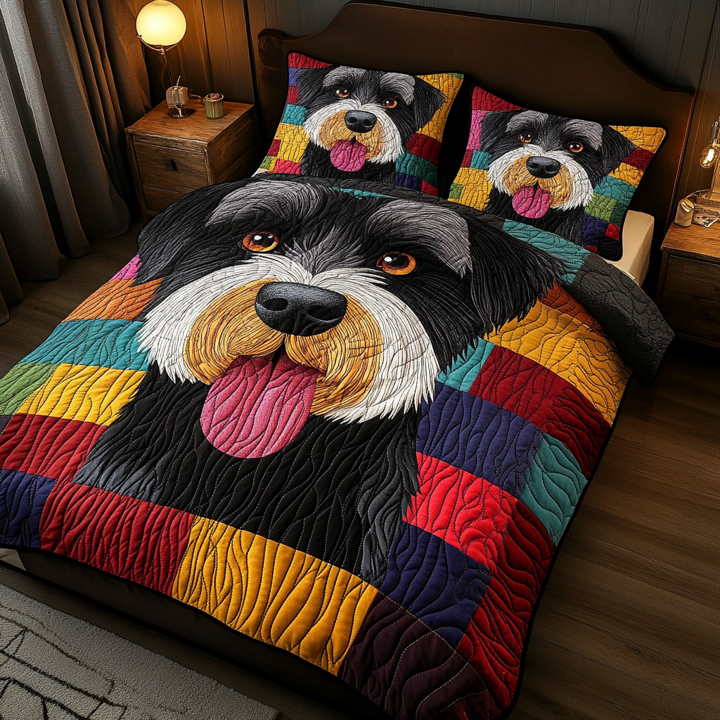 Schnauzer TAI181024387 Quilt Bedding Set