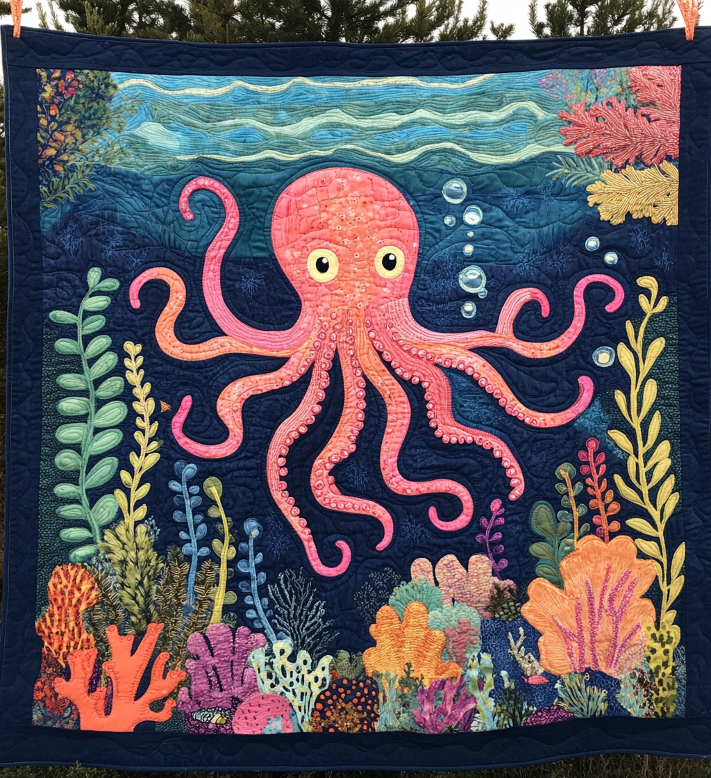 Octopus DAI110225116 Quilt Blanket