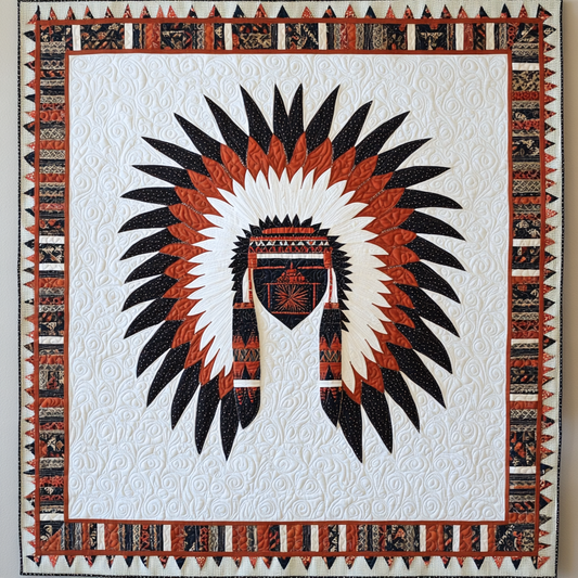 Native American War Bonnet DAI090924095 Quilt Blanket