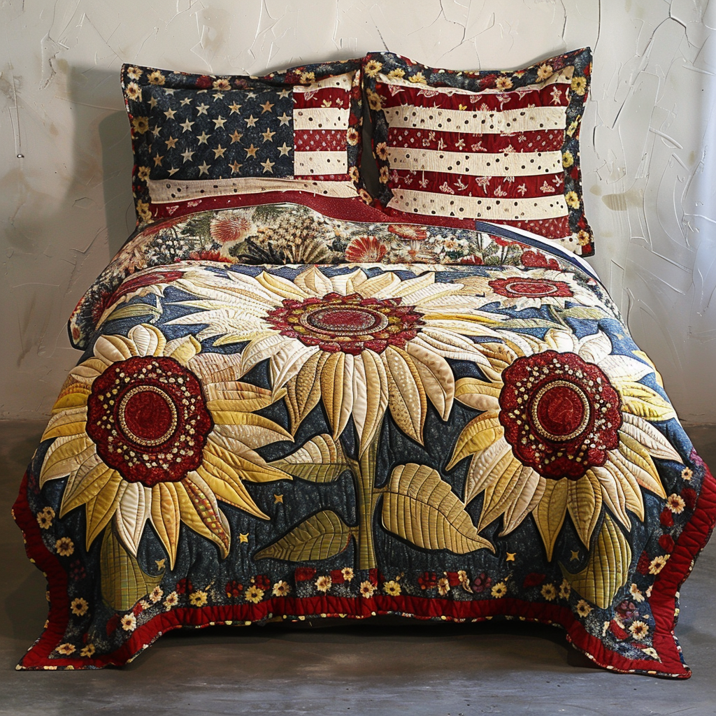 Sunflower TAI100724052 Quilt Bedding Set