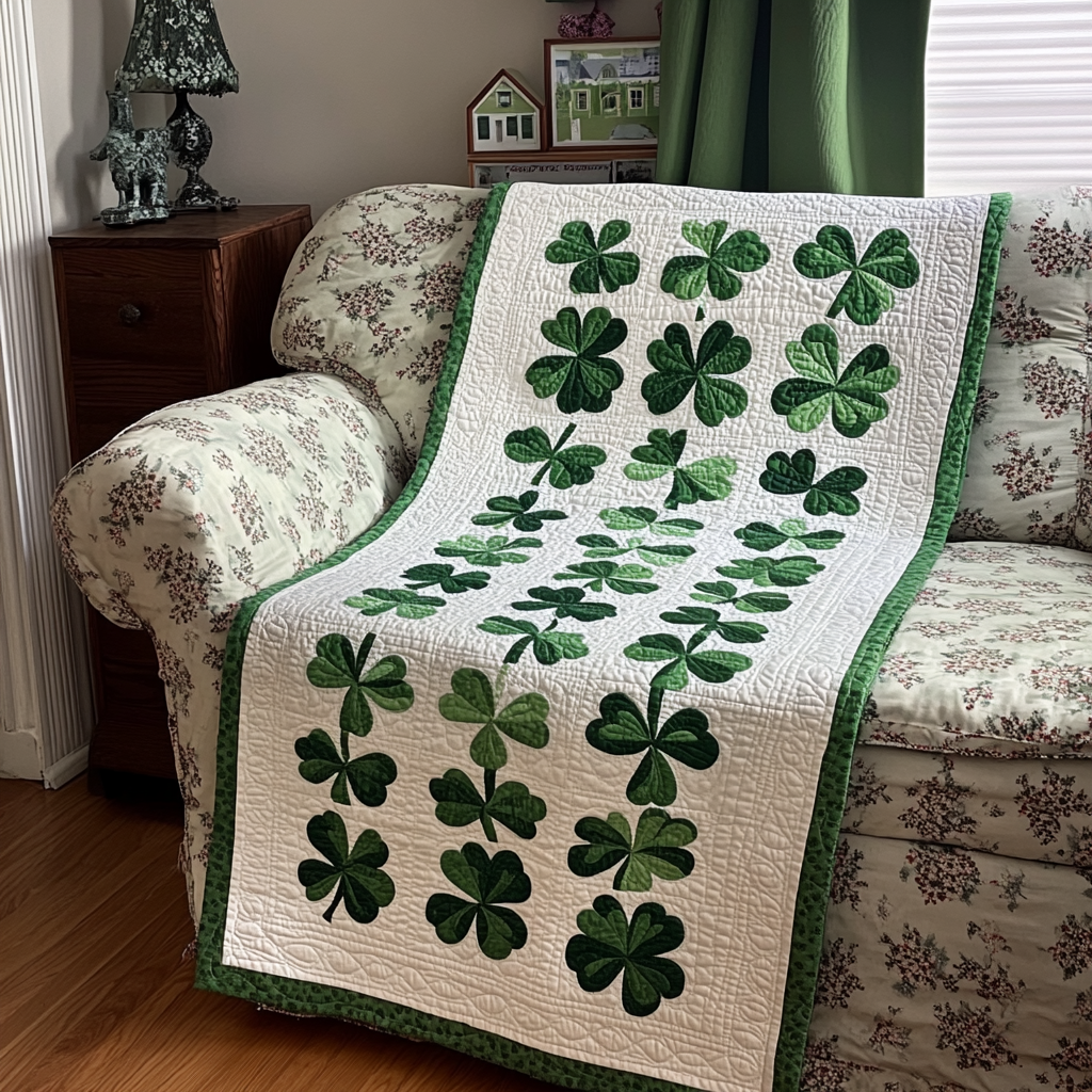 Shamrock TAI121024026 Quilted Table Runner