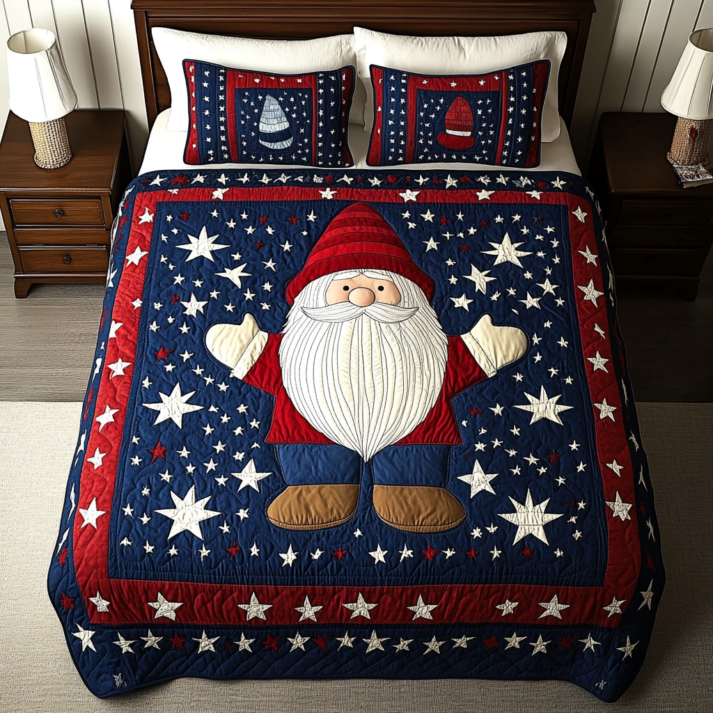 Patriotic Gnome DAI280824320 Quilt Bedding Set