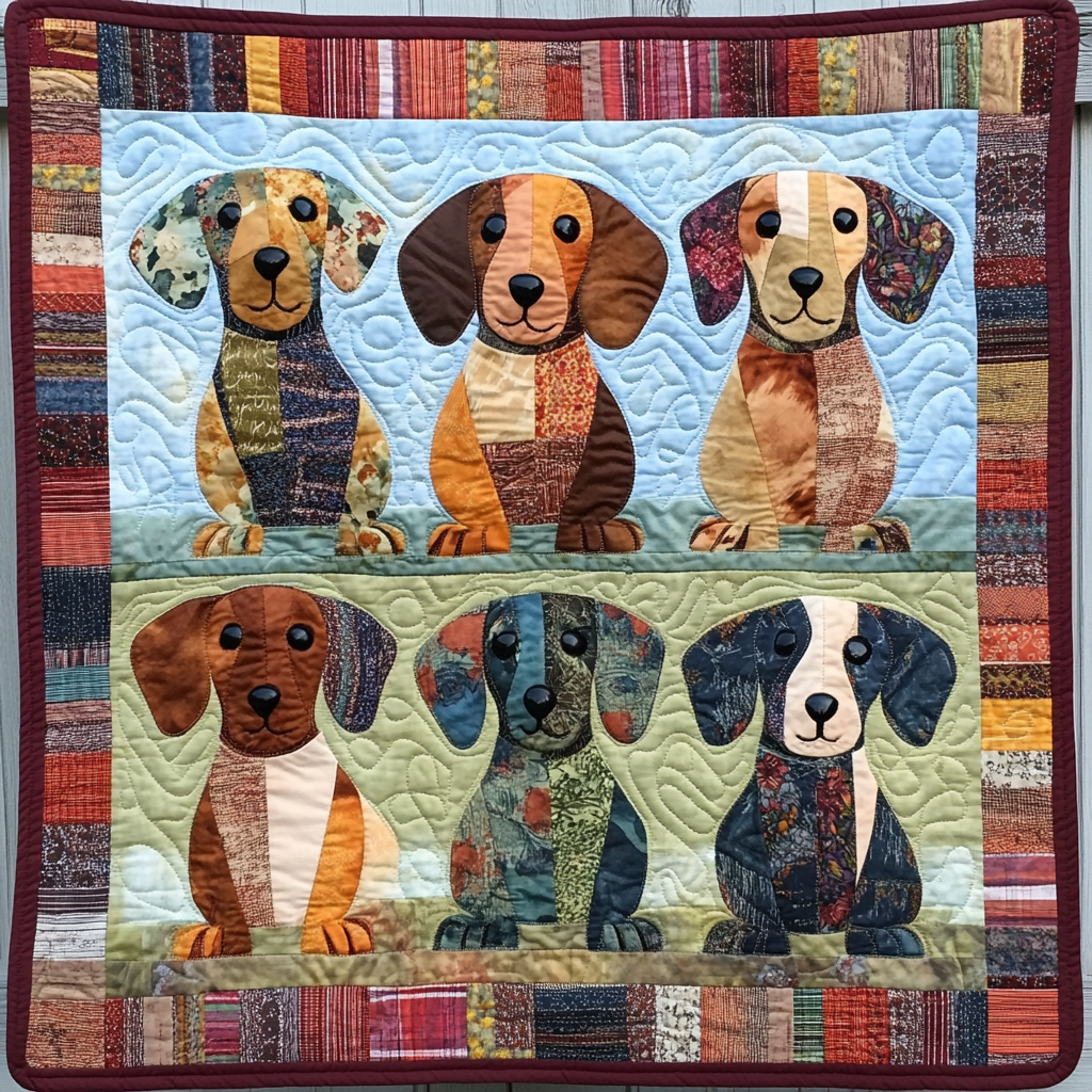 Dachshund DAI190824085 Quilt Blanket