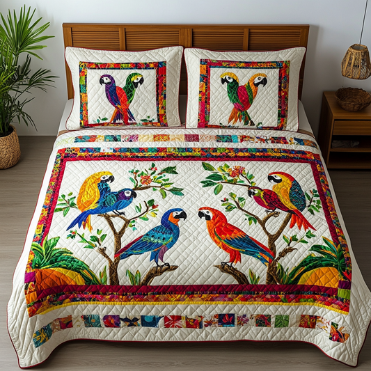 Parrot DAI231124107 Quilt Bedding Set