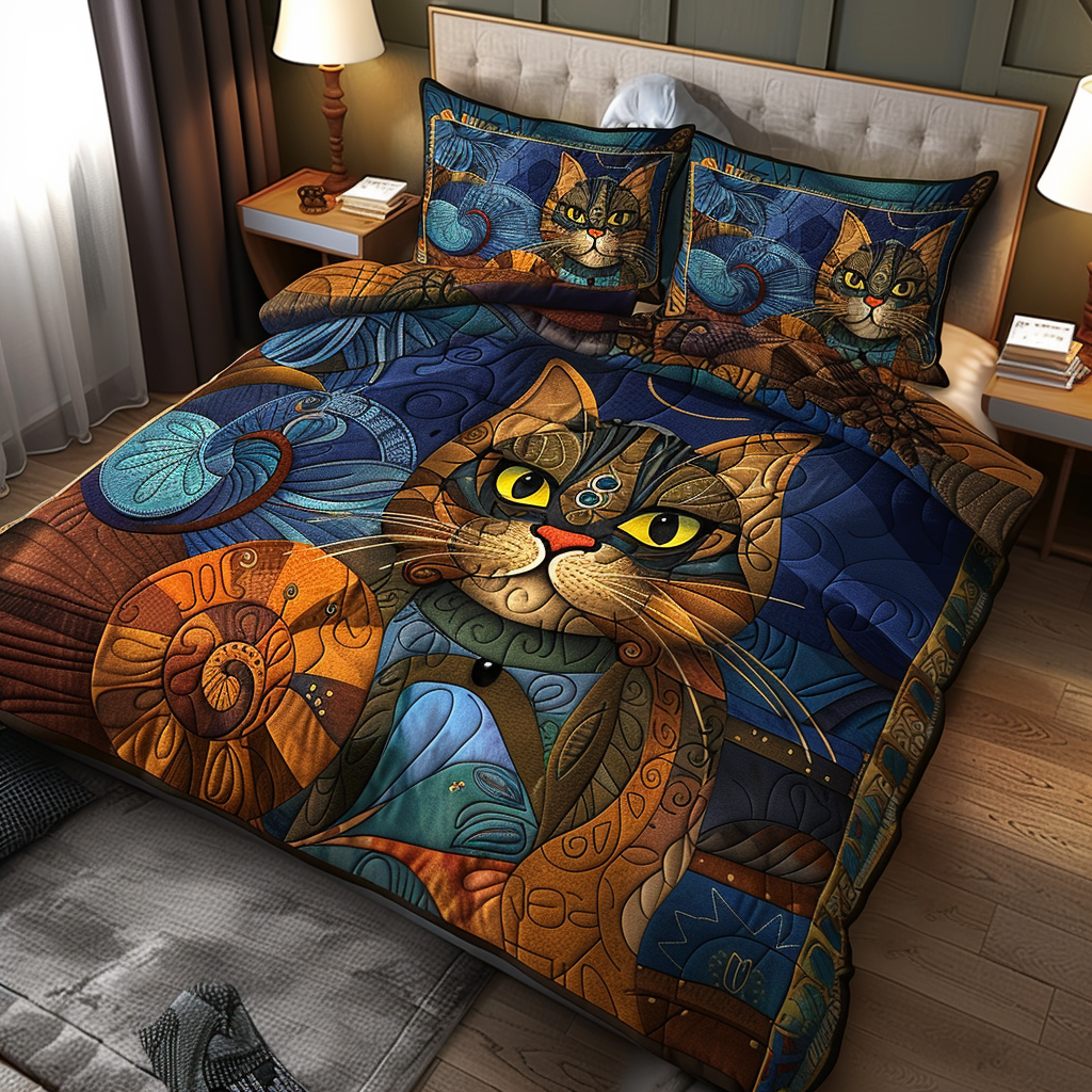 Cat TAI100724074 Quilt Bedding Set