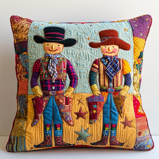 Cowboy Nutcracker DAI241224096 Quilted Pillow Case