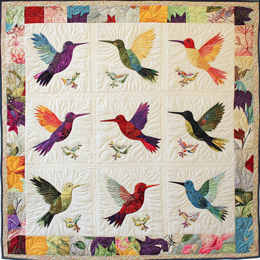 Hummingbird DAI130824114 Quilt Blanket