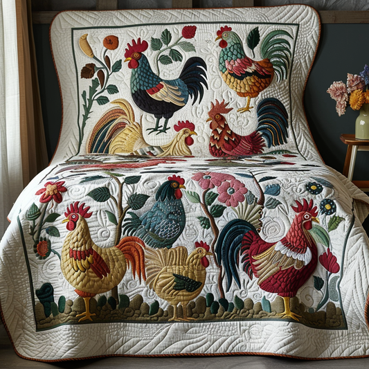 Chicken TAI041024463 Quilt Blanket