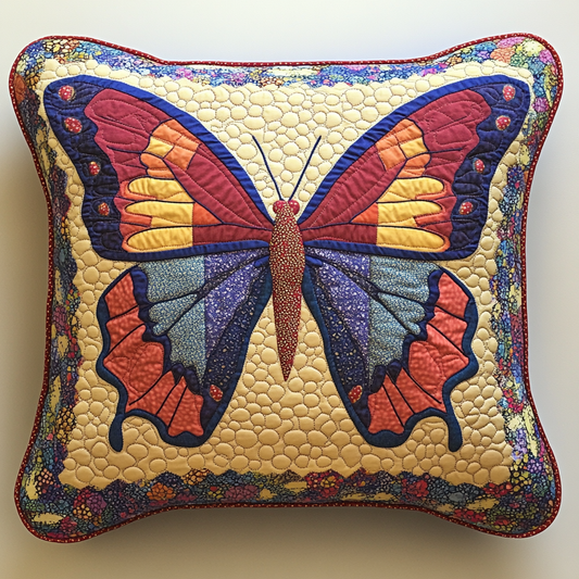 Butterfly TAI130824141 Quilted Pillow Case